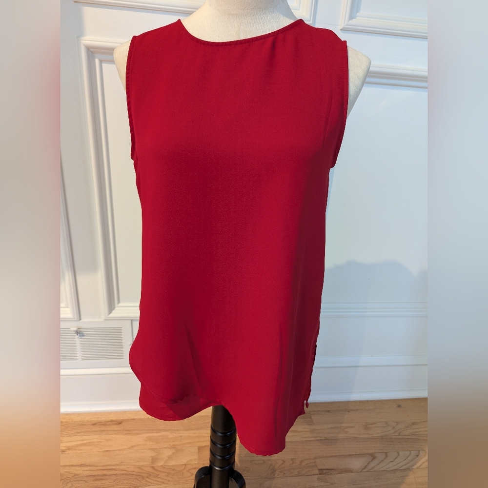 Chicos Sleeveless Red Blouse